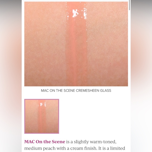 ON THE SCENE MAC CREMESHEEN GLASS Limited Edition - Picture 6 of 12